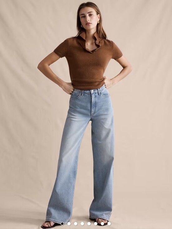 Banana Republic Denim - ❤️ BANANA REPUBLIC ICON HIGH RISE CLASSIC WIDE LEG JEANS, 2P (26 PETITE)